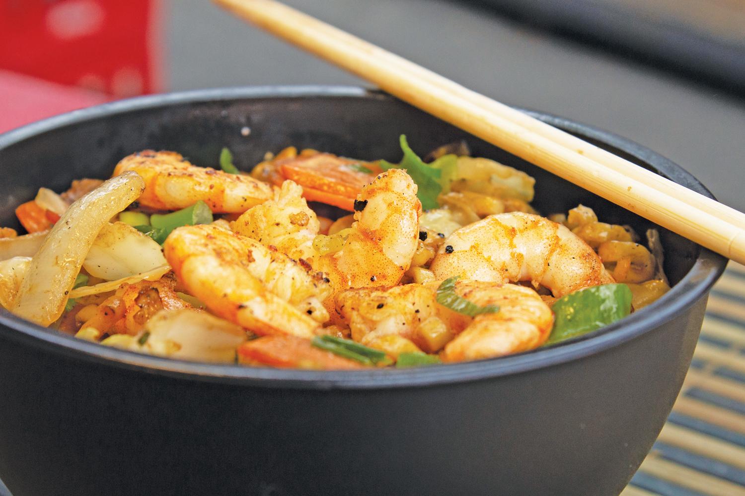 Egg Roll Bowl with Shrimp