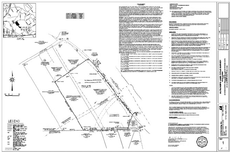 Exhibit A-1 Survey and Legal Description of Petitioner A Property
