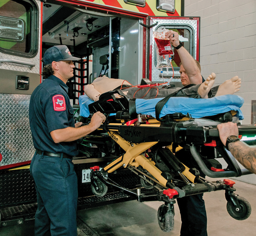 Serving a 115-square-mile area of Ellis County, Midlothian Fire Department will become the first ambulance service in the county and one of the first agencies south of the Trinity River to carry and administer whole blood in the field. Submitted photo.