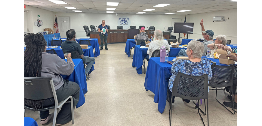 Parkland shared valuable information with Wilmer’s seniors at the luncheon