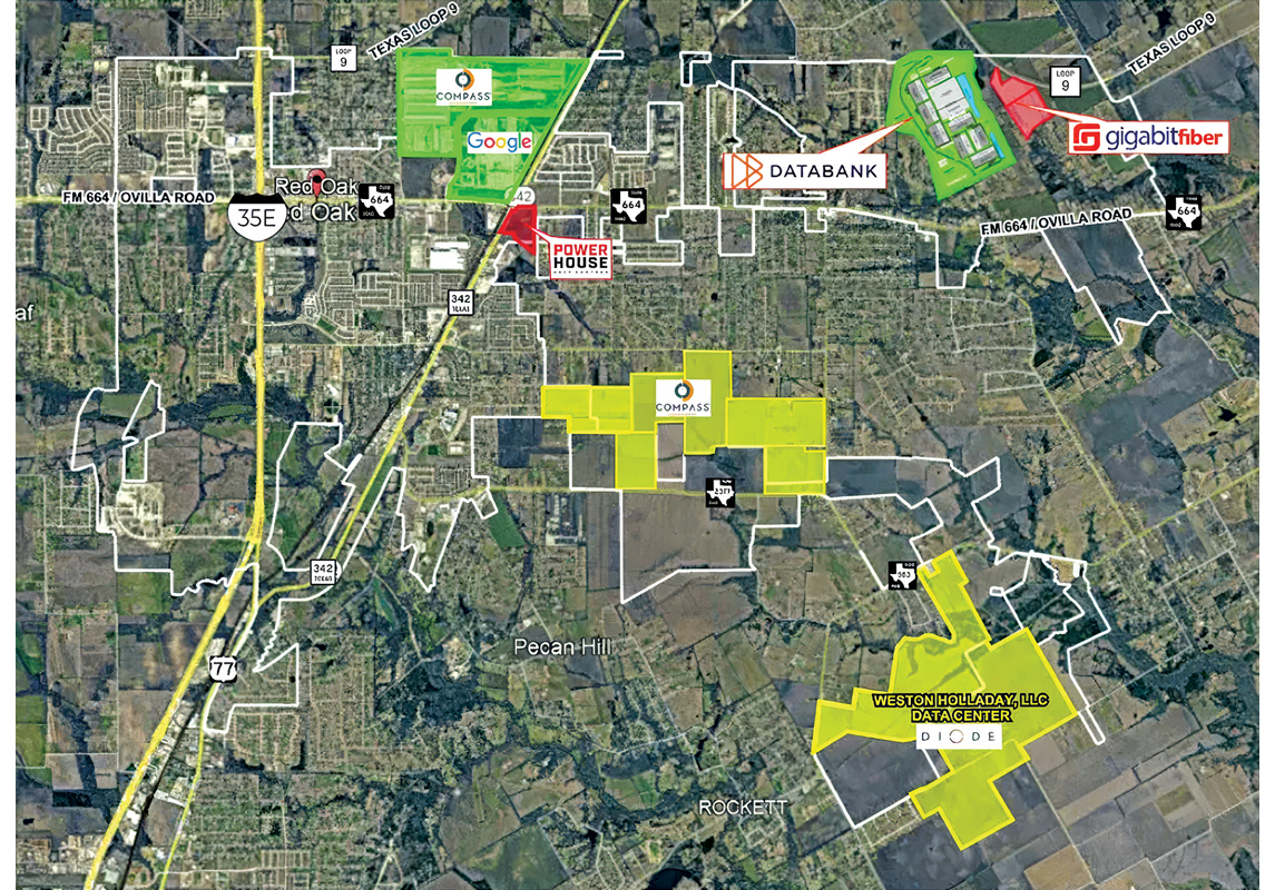 Map courtesy Red Oak Economic Development Department