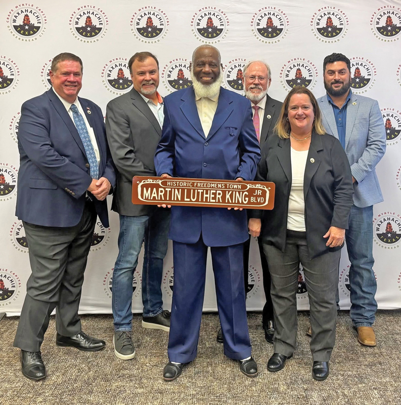 The Waxahachie City Council unanimously approved a resolution earlier this month at a council meeting to install special street name sign markers in Historic Freedmen’s Town. Submitted photo.