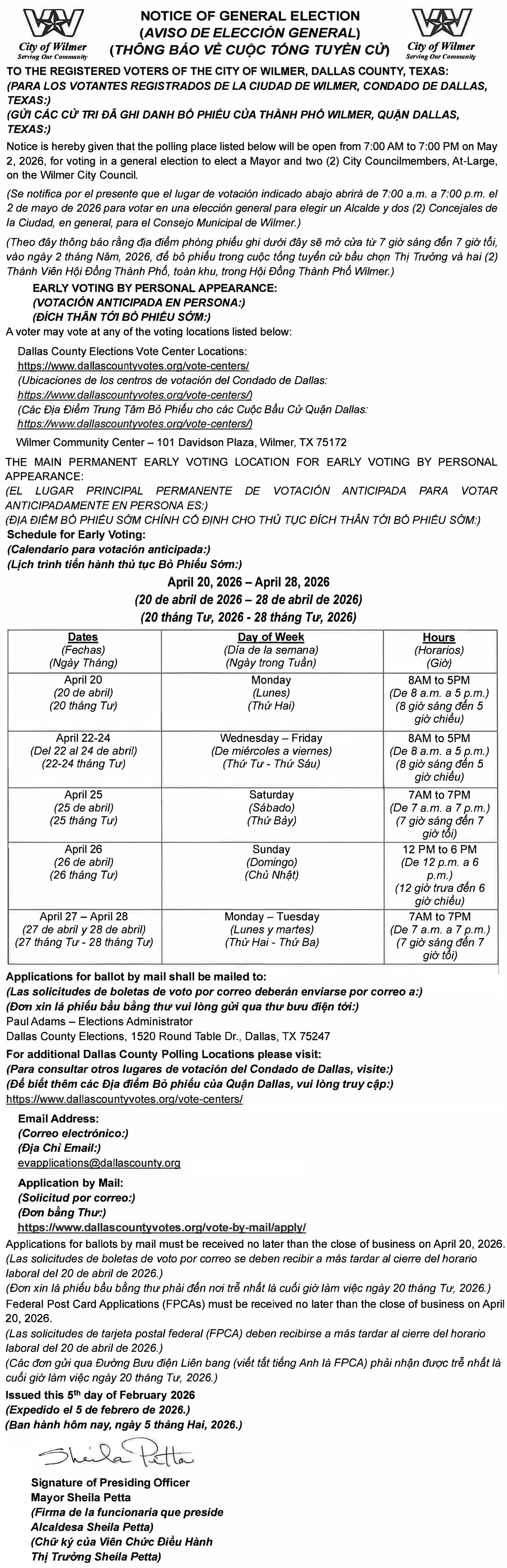Publish one time in The Ellis County Press on Thursday, April 16, 2026.