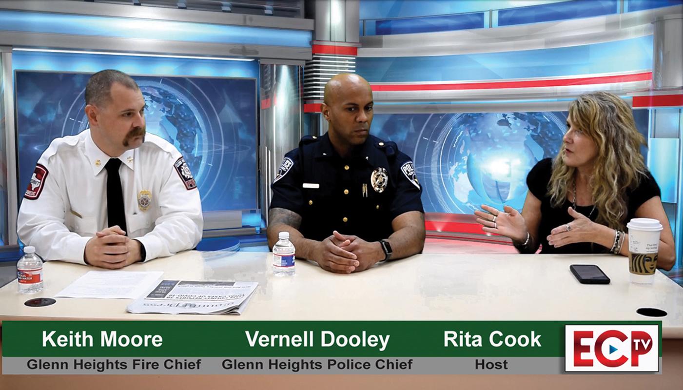 ECP-TV: COVID-19 update with Rita Cook and Keith Moore, Glenn Heights Fire Chief and Vernell Dooley, Glenn Heights Police Chief (April 14, 2020).