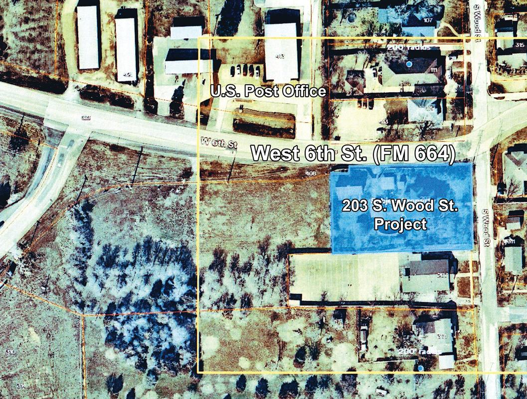 Ferris Economic Development Corporation requested the rezoning of .69 acres at the southwest corner of the intersection of West 6th Street and South Wood Street.  Ferris’ EDC purchased the property in February 2024 for the development of a restaurant in alignment with the city’s Comprehensive Plan and Downtown Plan for that area of the city.   