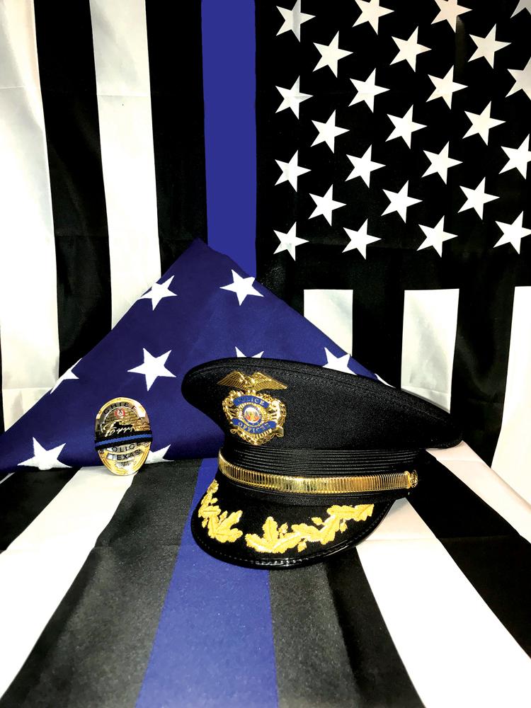 Police Memorial created and submitted by Ferris Chief of Police Eddie Salazar