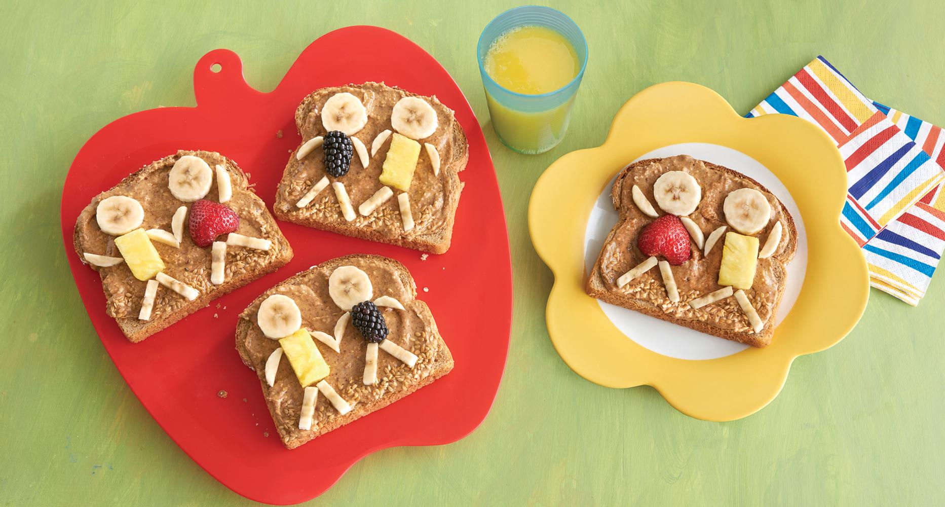 “Kids” with almond toast