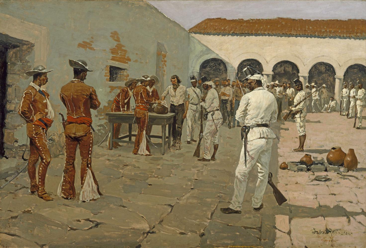 “The Drawing of the Black Bean” by Frederic Remington