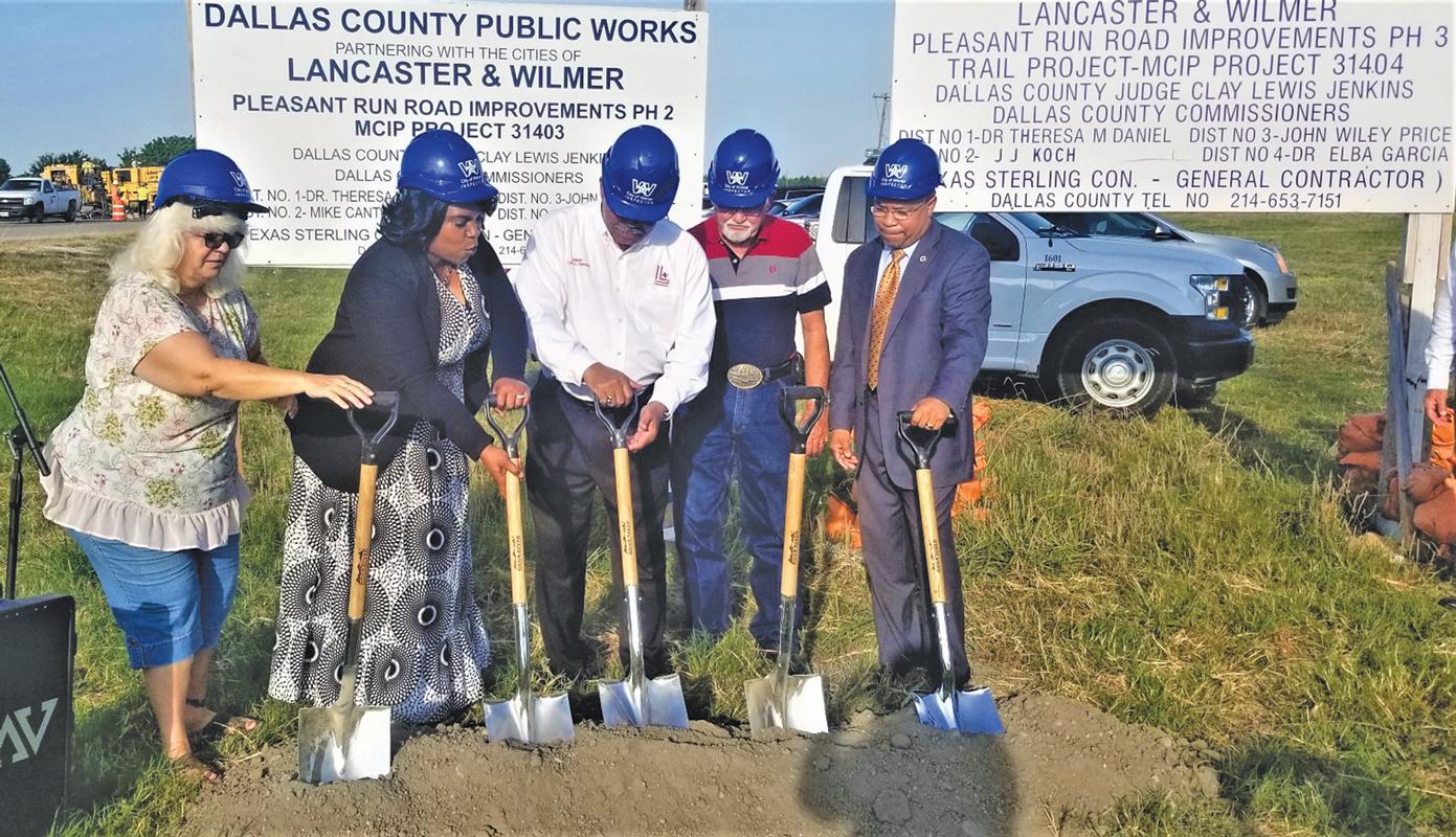 Last week, Wilmer Mayor Emmanuel Wealthy-Williams, along with State Representative Carl Sherman, Lancaster Mayor Clyde Hairston, Hutchins Mayor Pro Tem Raymond Elmore and a number of other city officials from the area broke ground on Pleasant Run Road at the site of Yes Communities Manufacturer Homes.