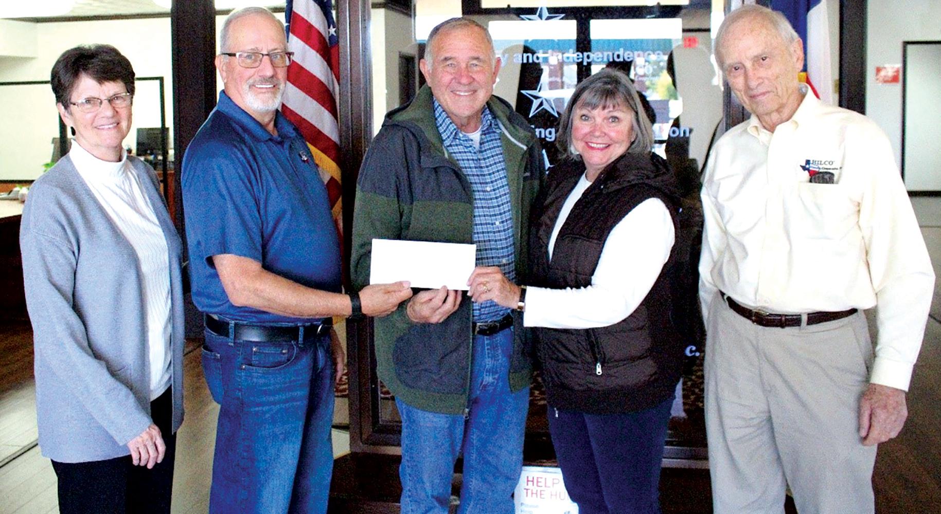 Waxahachie Little Pantry – HILCO Board Director Jan Smith, HILCO Board Director Joe Tedesco, Sonny Sides, Kay Sides and HILCO Board Director George Thiess.