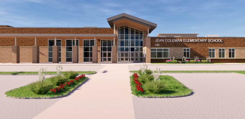 Jean Coleman Elementary rendering.