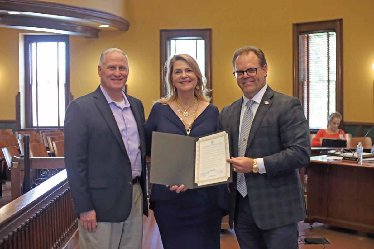 “Today, it’s our pleasure to present a proclamation celebrating the sesquicentennial anniversary of the founding of the City of Ennis,” Ellis County Judge Todd Little said. 