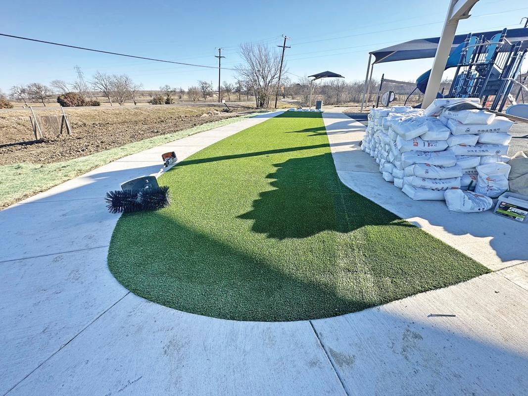 Earline Jackson Park, currently under construction in Ferris, will use a safer infill for its artificial turf.