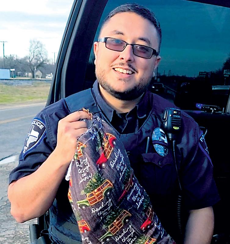 Ferris Police Department to distribute stockings donated by local church.