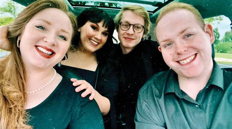 From left, vocalists Marcie Ellen Duplantis, Olivia Flores, Jacob Brown, and Drew Echols will bring their talents to St. Mark the Evangelist Anglican’s Service of Nine Lessons and Carols on Dec. 7 in Waxahachie.