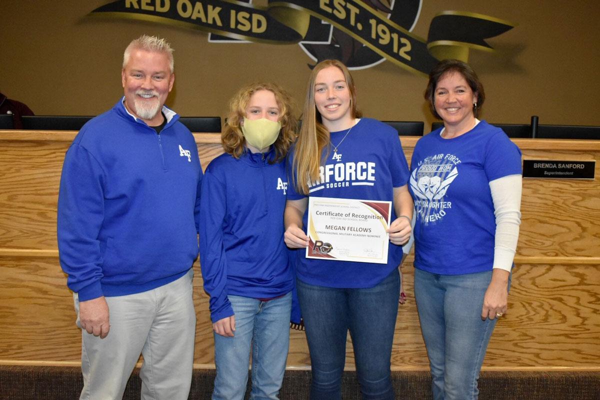 Megan Fellows and her family.