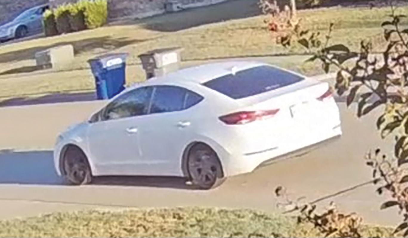 Police were able to obtain video surveillance of the incident and said they “believe the suspect vehicle to be a white 2018 Hyundai Elantra occupied by three suspects wearing dark clothing.”