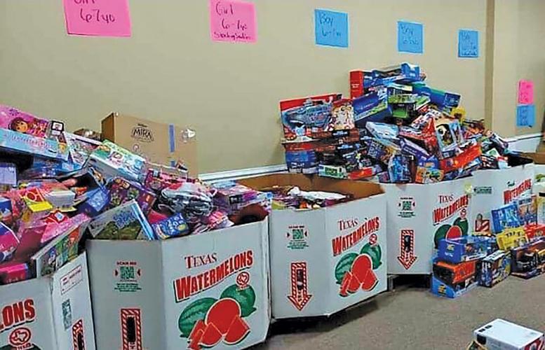 Toy sorting bins towards the end of the 2021 campaign.
