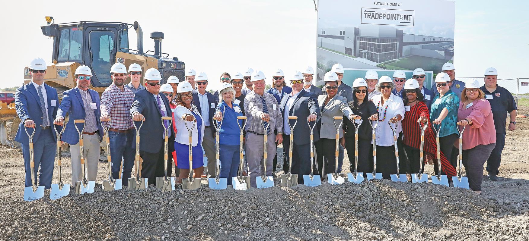 A 1,351,372-million sq.ft. warehouse space under one roof recently broke ground in Wilmer with city officials and dignitaries “turning dirt” to commemorate the event.