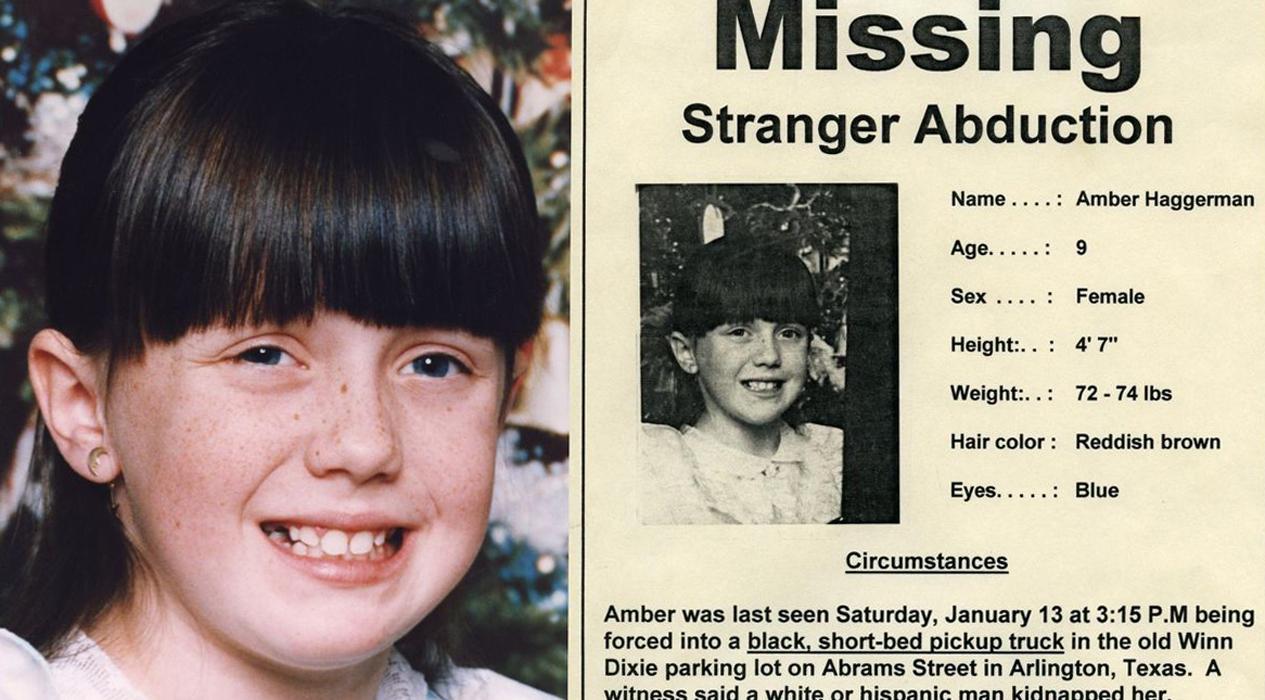 Amber Rene Hagerman (November 25, 1986 – January 15, 1996) was a young girl abducted while riding her bike with her brother in Arlington, Texas.