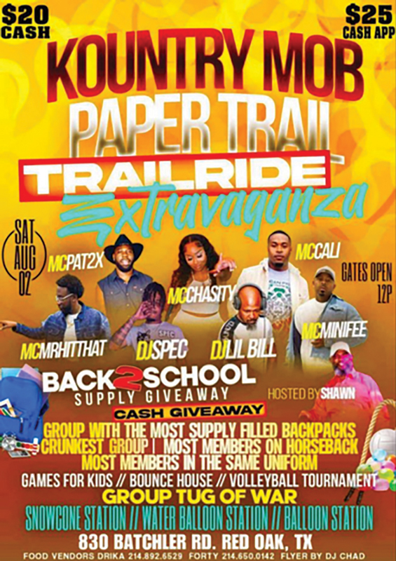 Flyer promoting unsanctioned event