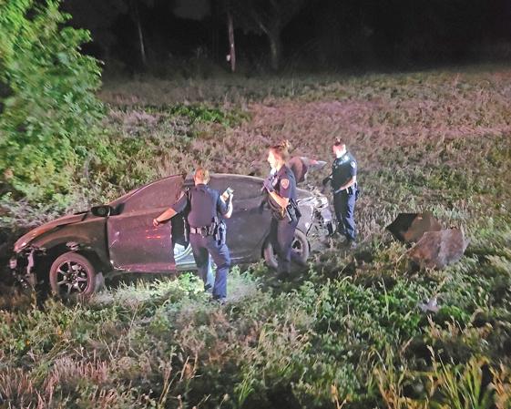 Three suspects fled police in a high-speed pursuit ending in the suspects vehicle crashing.