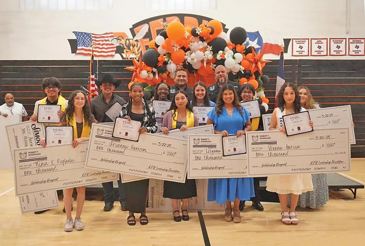 L-R: Aaron Hernandez, Nina Fligliola, Alexander Martinez, Arianna Harrison, DaShaylen Rouwtt, Ayleen Arreola Barrera, Jennifer Jay, Lilyana Sanchez, Angel Vasquez Garcia, Viviana Garcia and Tatiana Neidich (not pictured – Codi Miller).