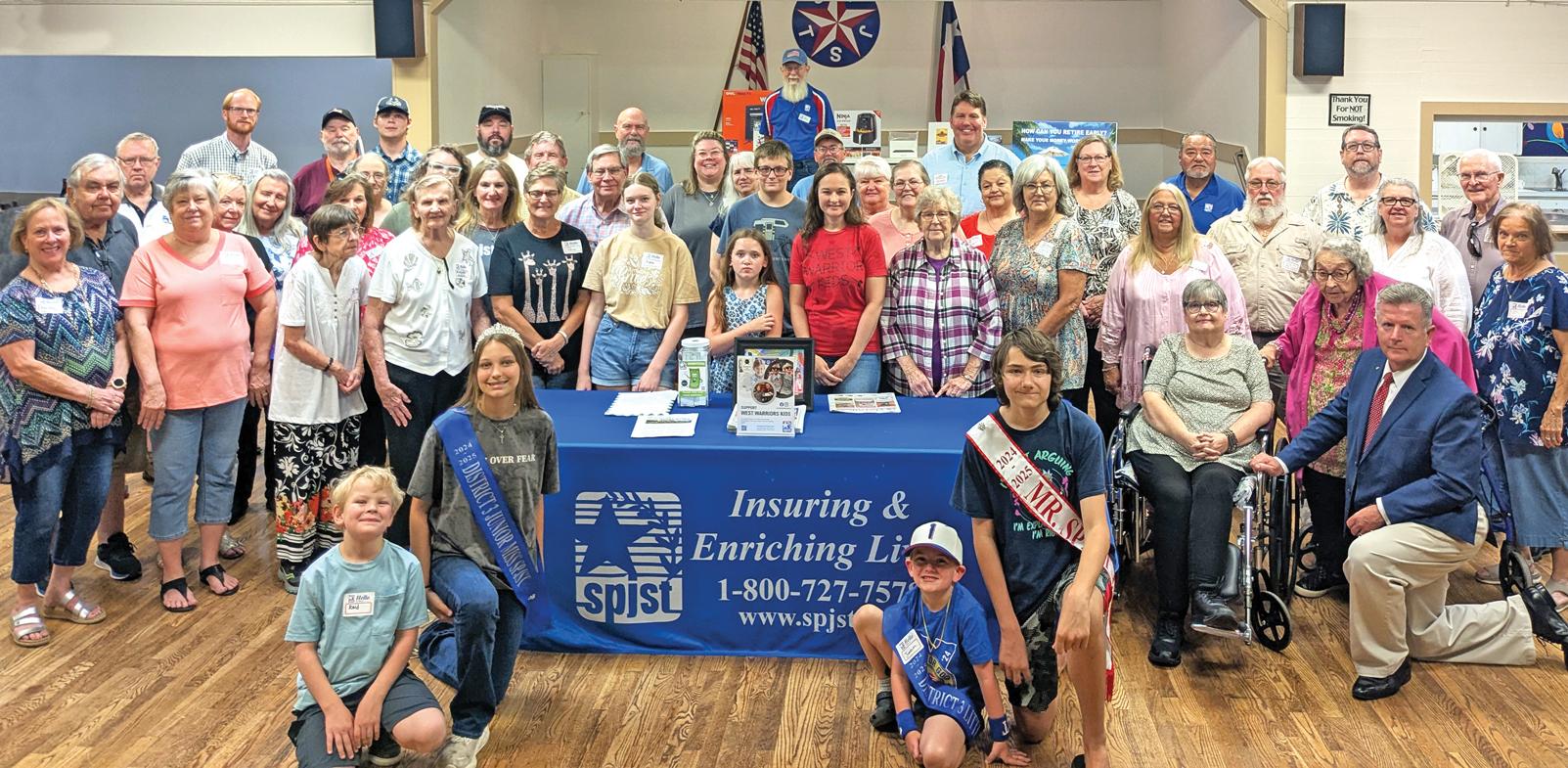 SPJST members from Ellis County collaborated with others in SPJST District Three on June 29, raising $1,900 for the West Warriors Kids Foundation.