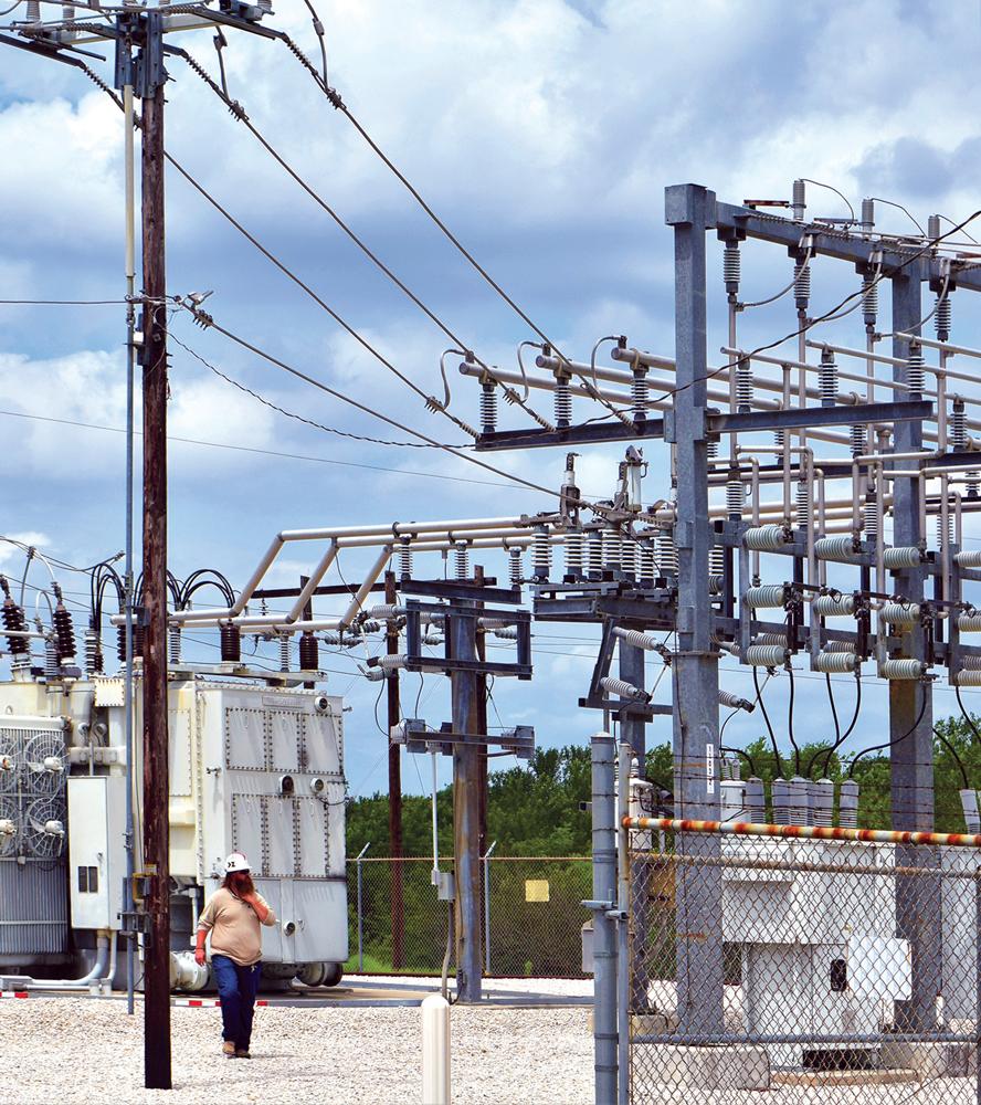The Ferris power sub-station seemed intact. there were no visible fires from possible explosions and transformers also looked normal.