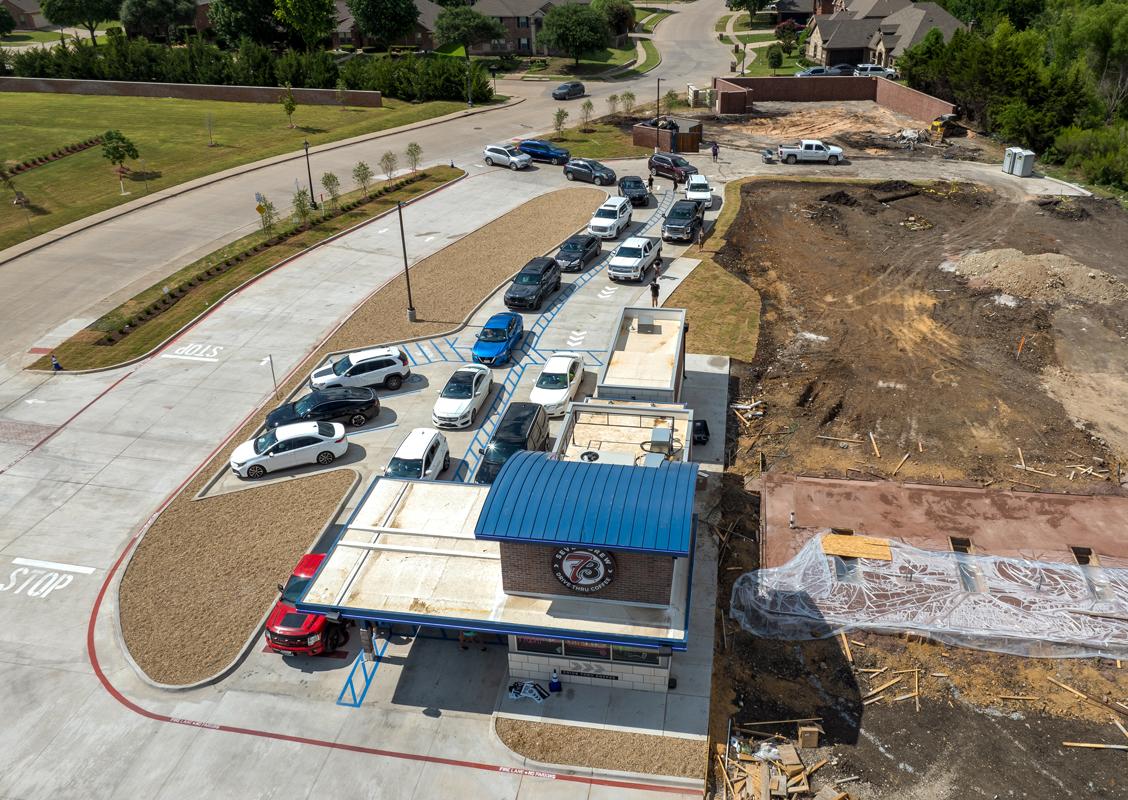 7 Brew has seen steady lines since they opened their establishment.