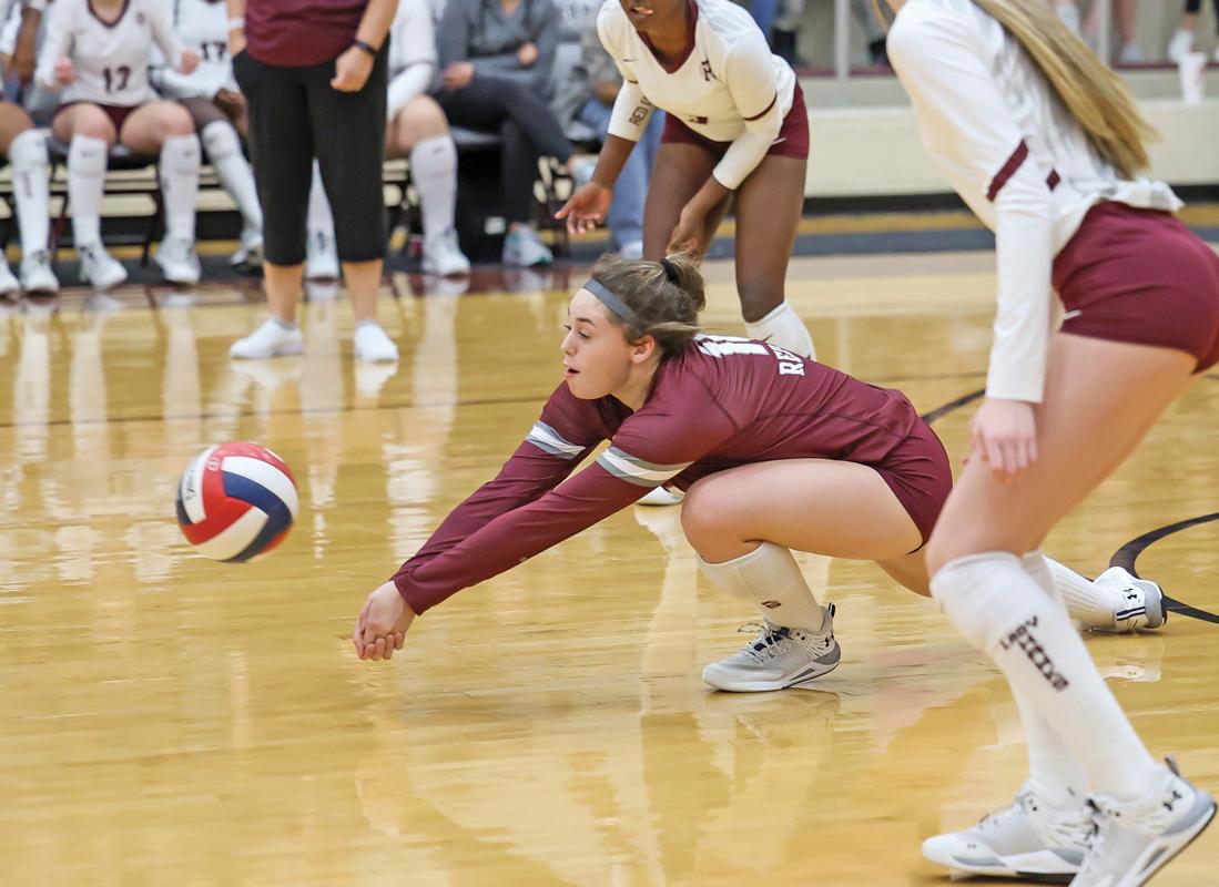 Sr. Chloe Munoz shows why she is one of DFW’s leaders in Digs. She had several point saving digs against Ennis.