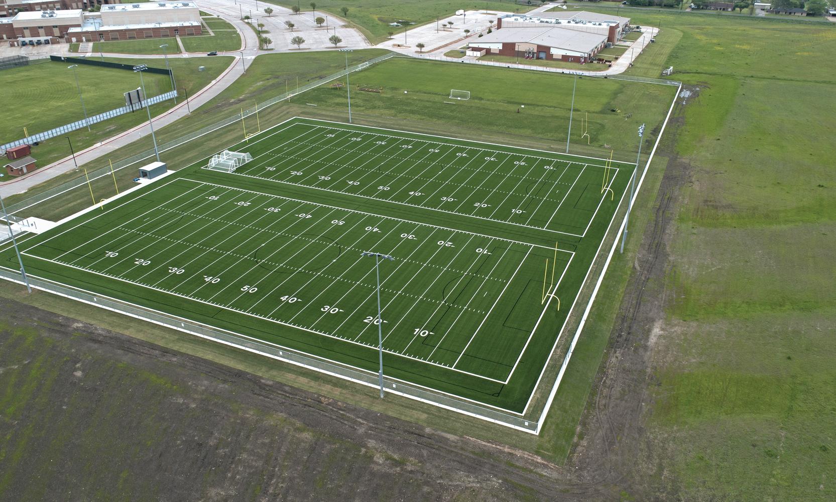 Two new, all turf fields, will eliminate daily busing of student athletes from the ROHS Campus over and back from Billy Goodloe Stadium during the school year, reducing bus traffic around ROMS, plus save valuable time for the coaches.
