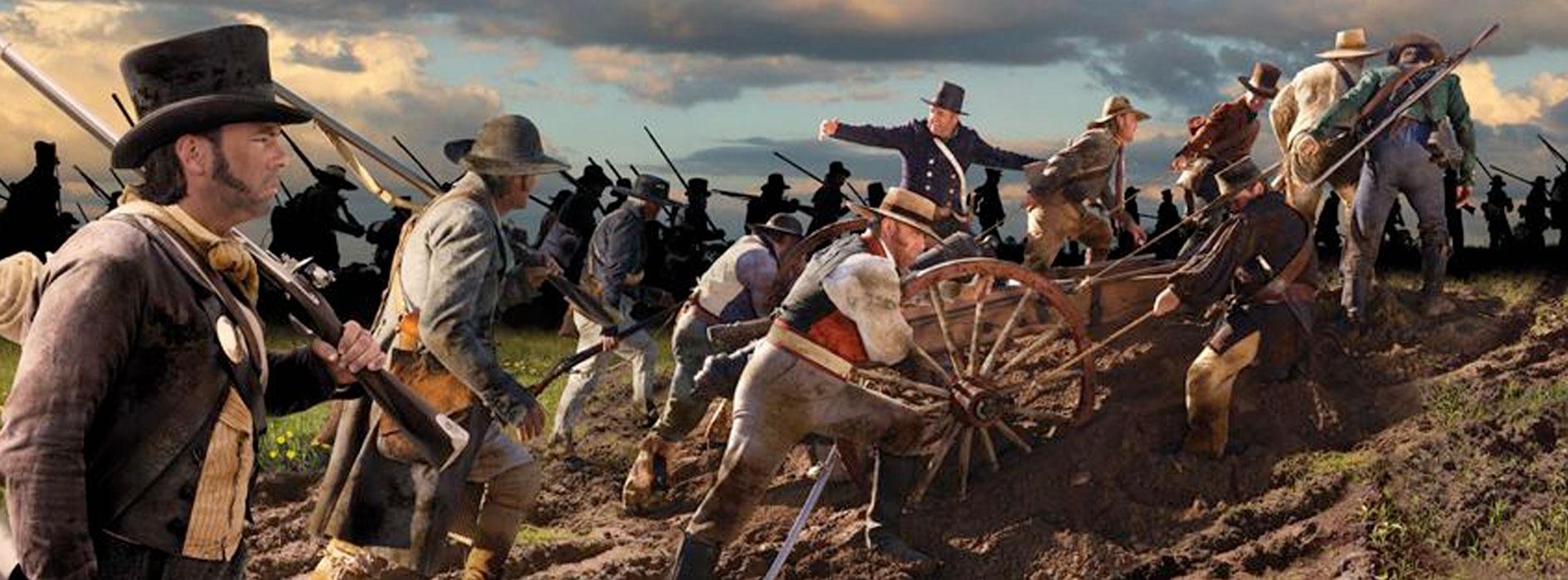 Painting courtesy the San Jacinto Battlefield Museum.