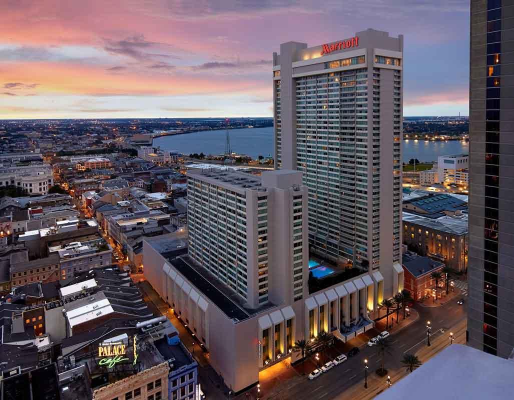 Aerial view of the Sheraton New Orleans