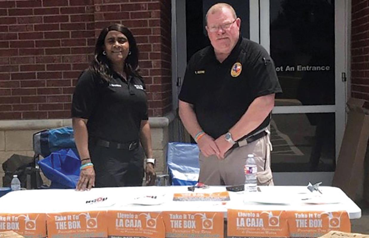Red Oak Police Department collected 164 pounds of unused or expired medications during he National DEA Prescription Drug Take Back Event on Saturday, April 27.