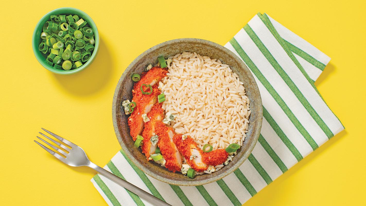 Buffalo and Blue Cheese Chicken.