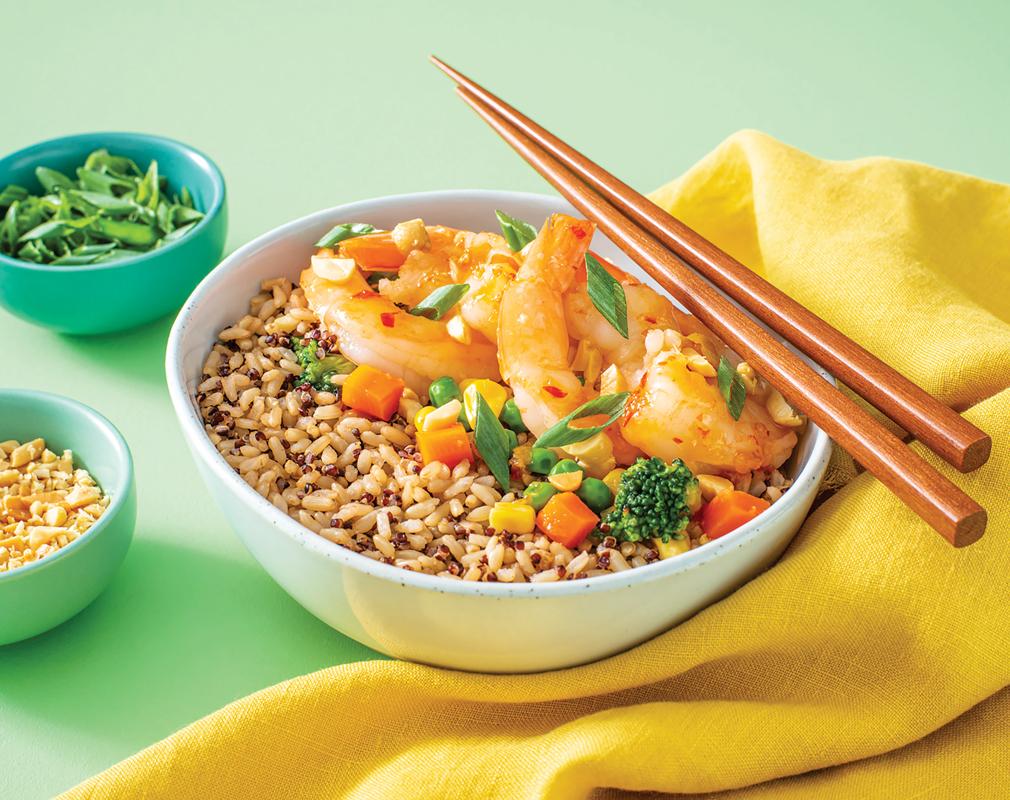 Sweet Chili Shrimp with Quinoa