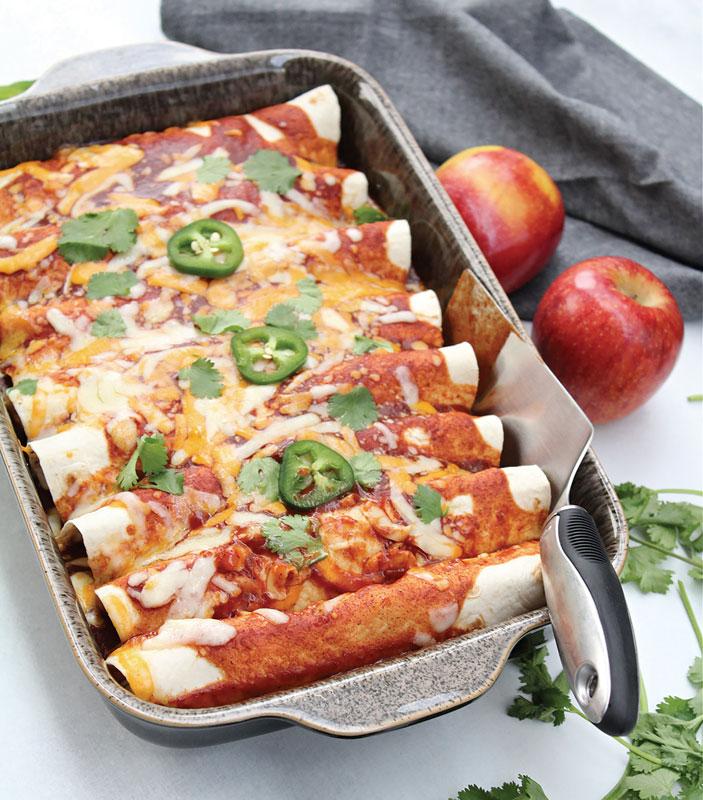 Chicken Apple Enchiladas