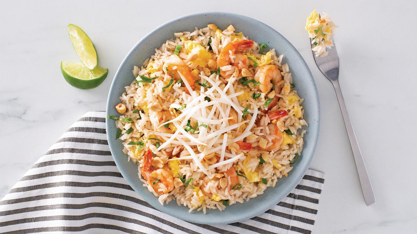 Shrimp Pad Thai with Jasmine Rice