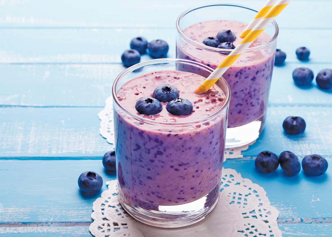 Blueberry Apple Cider Vinegar Smoothie