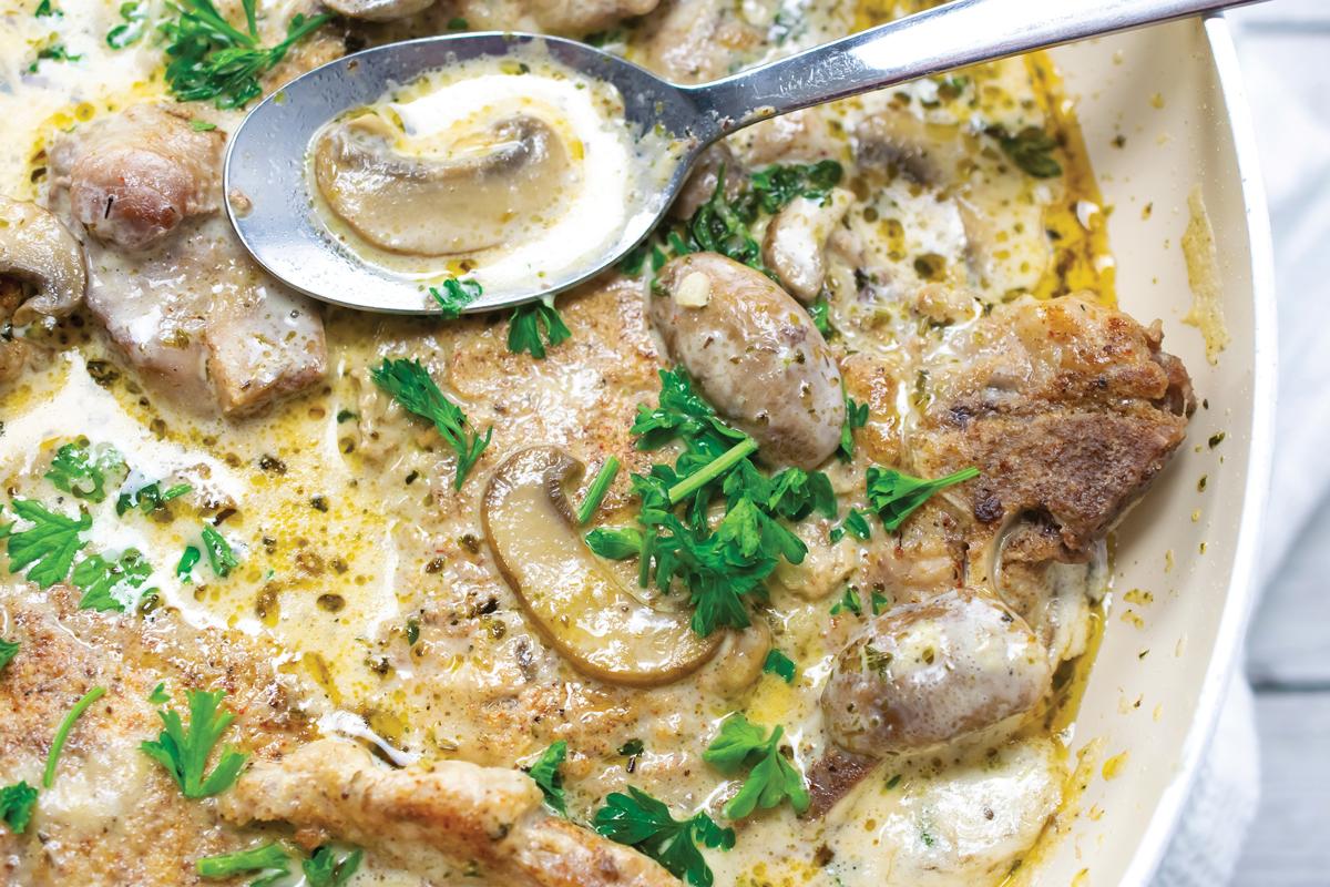 Smothered Pork Chops in Mushroom Sauce