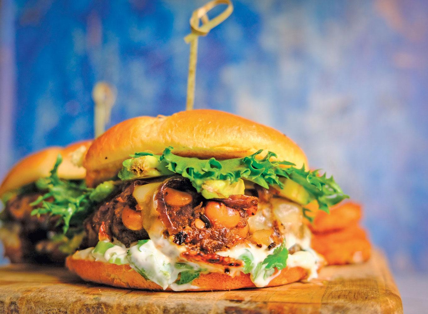 Green Chili Jack Smash Burgers