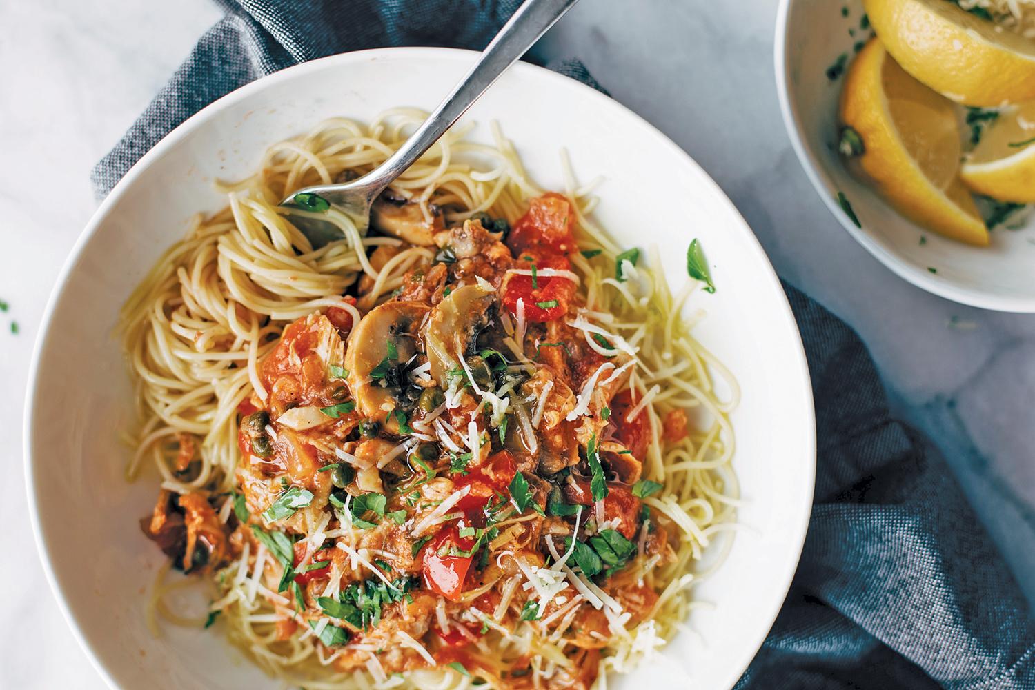Pressure Cooker Chicken Cacciatore