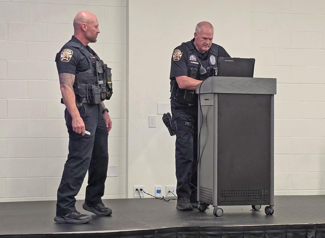 The Midlothian training class was led by Midlothian Commander Timothy Hicks and Officer Darren Burkhart.
