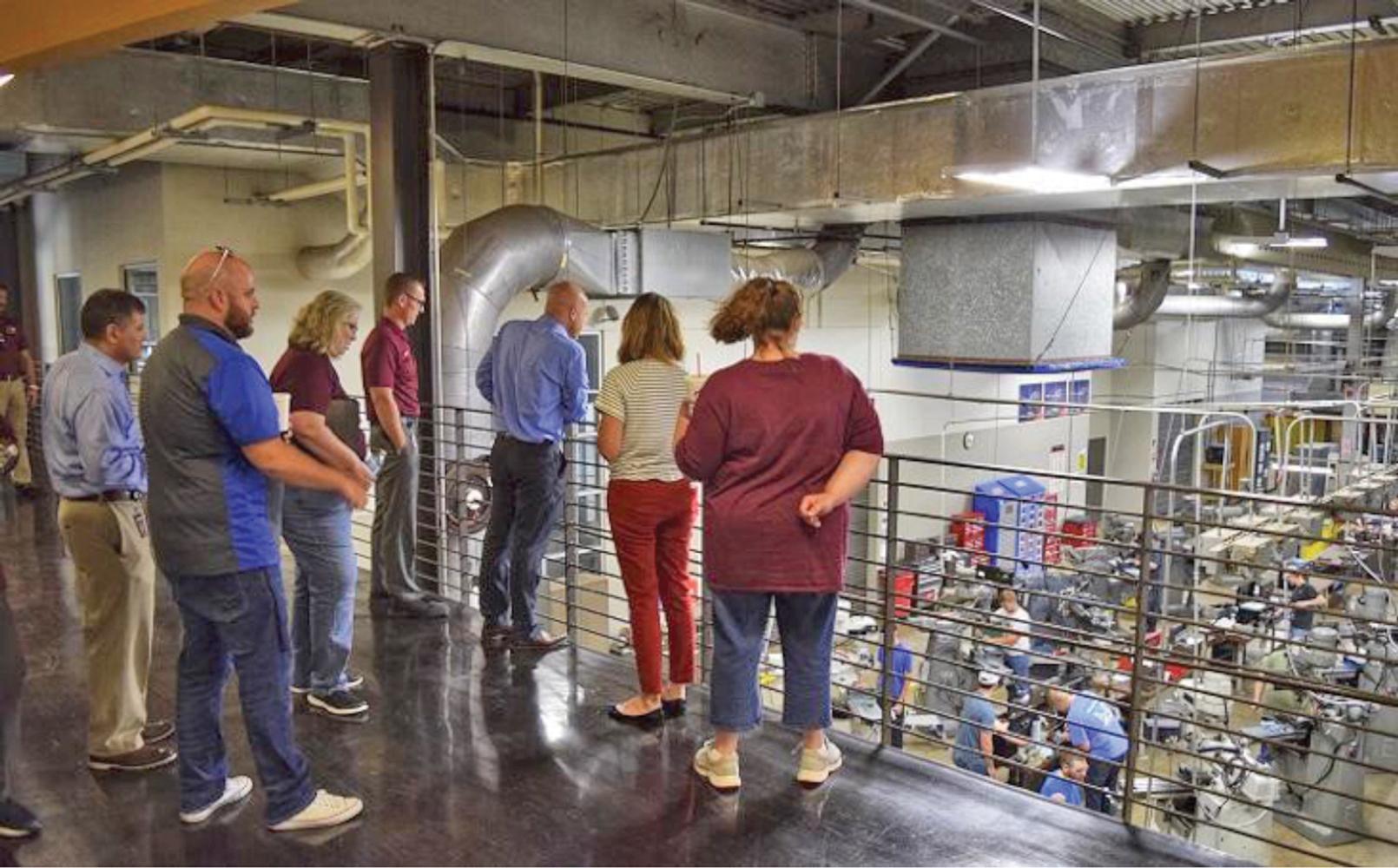Representatives of the Red Oak Independent School District toured Texas State Technical College’s Waco campus last Thursday.