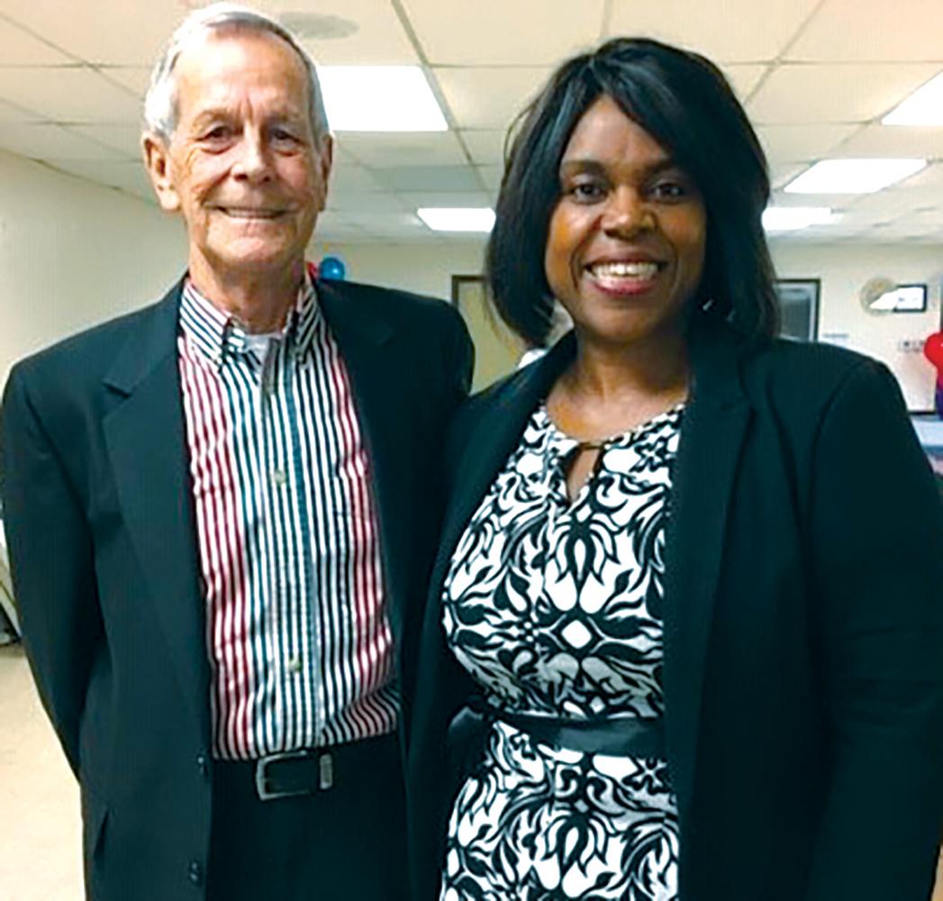 John Eagon and Mayor Emmanuel Wealthy-Williams
