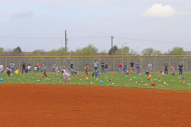 The softball fields at Midlothian’s Sports Complex were the site of the annual Community Egg Hunt.