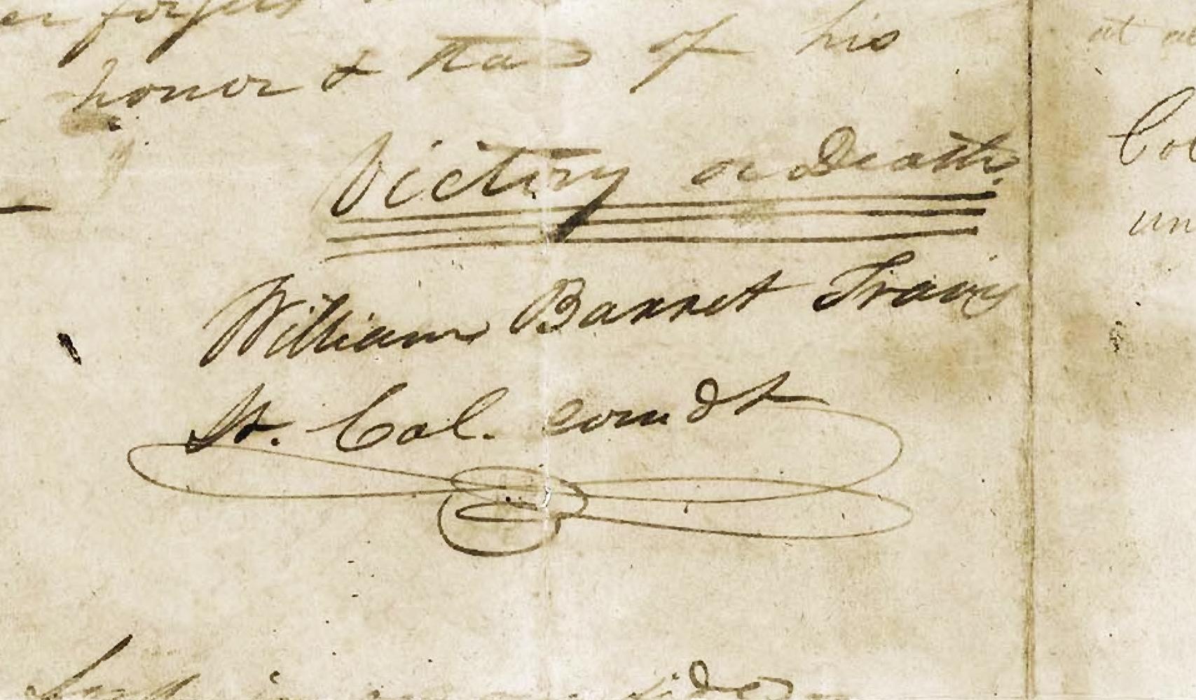 THIS WEEK IN AMERICAN HISTORY: Travis’ letter from the Alamo | Ellis ...