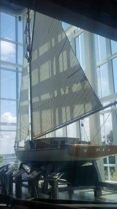 The highlight of the Maritime & Seafood Industry Museum in Biloxi is the large schooner that welcomes visitors from all directions even before walking through the doors.