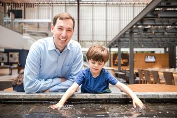 American Medical Association President Jesse M. Ehrenfeld, M.D., and his son Ethan.